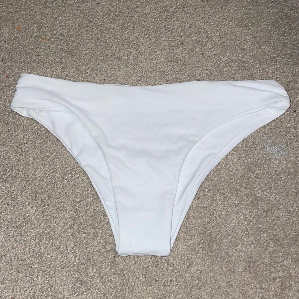 White bikini bottoms